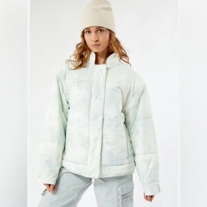 NEW, Free People FP Movement Bunny Slope Puffer Jacket Mint Color XL Oversized
